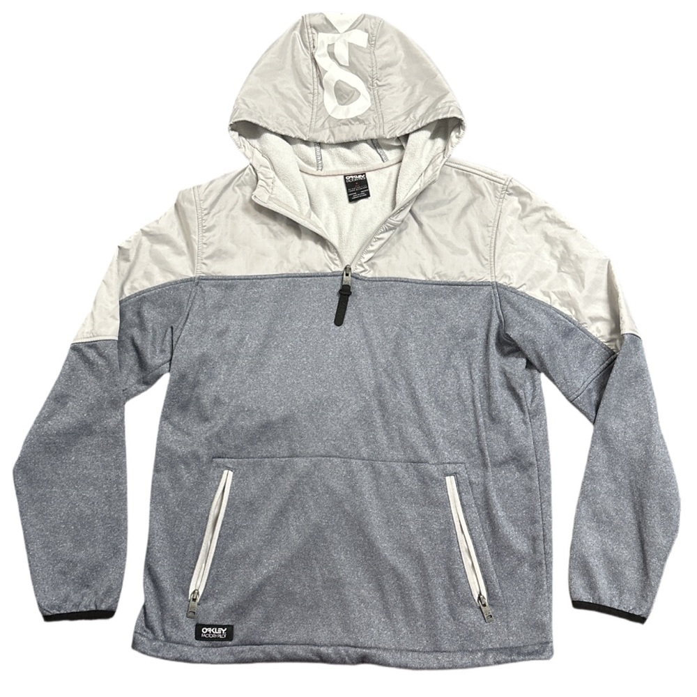 SP15 OAKLEY FACTORY PILOT men's grey reg fit light water repellant jacket, M.